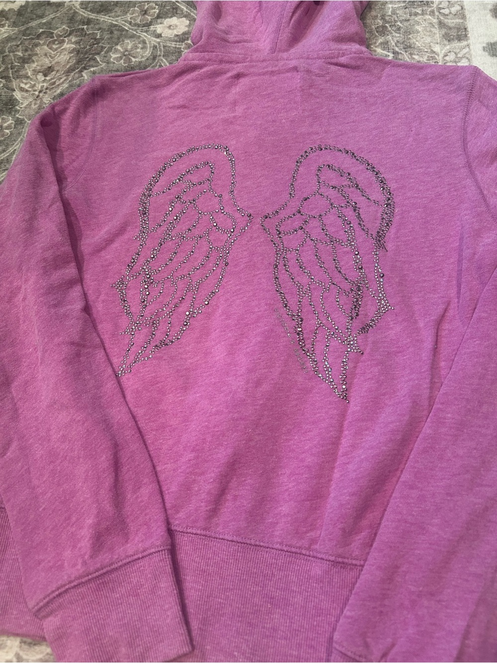 Victoria’s Secret Purple Angel Wing Zip Hoodie